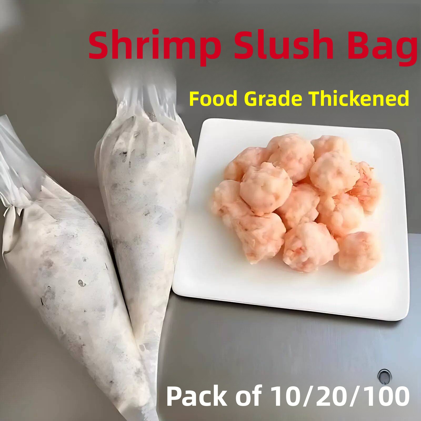 Baby Food Shrimp - أكياس معجون قابلة للتصرف لصنع عجينة