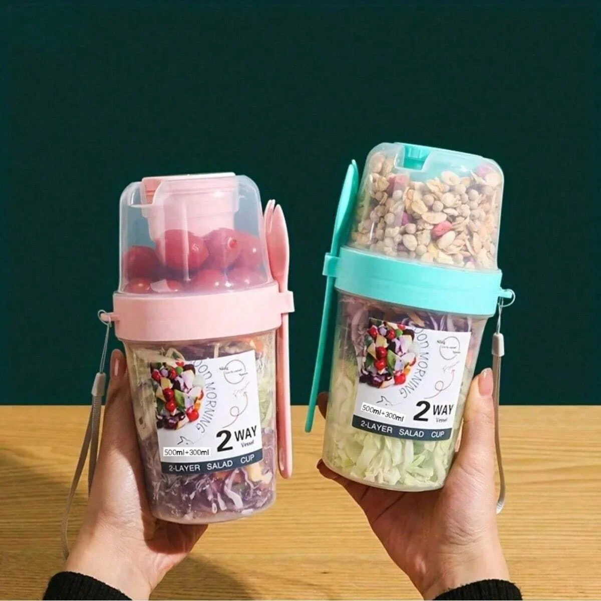 Baby Food On The Go - أكواب الإفطار على الذهاب، كوب سلطة