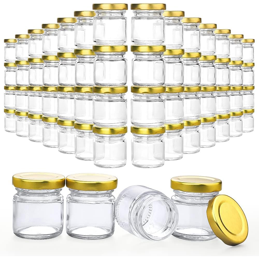 Baby Food Jars Glass - برطمانات زجاجية صغيرة مع أغطية، سعة