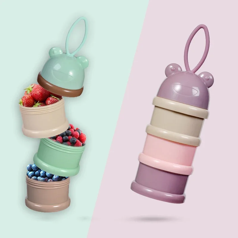 Baby Food On The Go - موزع حليب الأطفال ثلاثي الطبقات بتصميم