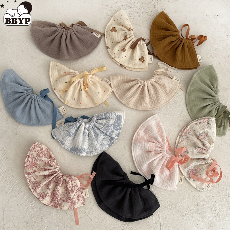 Baby Food Apron - 4 طبقات القطن الشاش الطفل المرايل