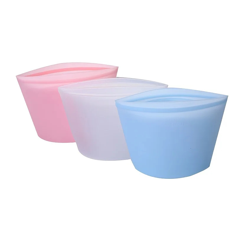 Food Pouch Reusable - أكياس تخزين سيليكون قابلة لإعادة الاستخدام