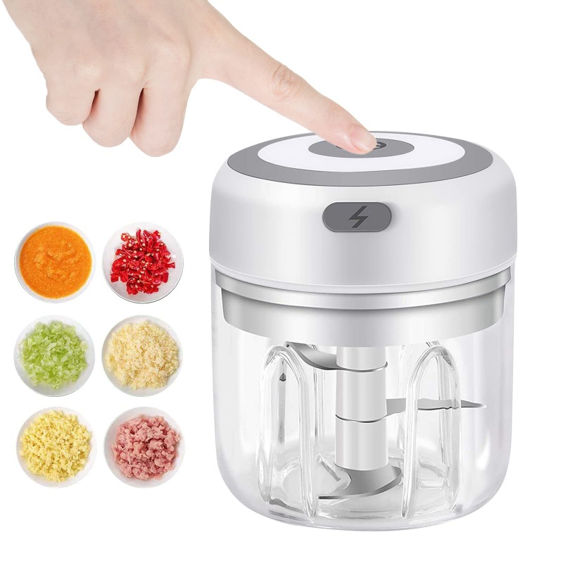 Baby Food Masher - مطحنة ثوم كهربائية 250 مل، مفرمة