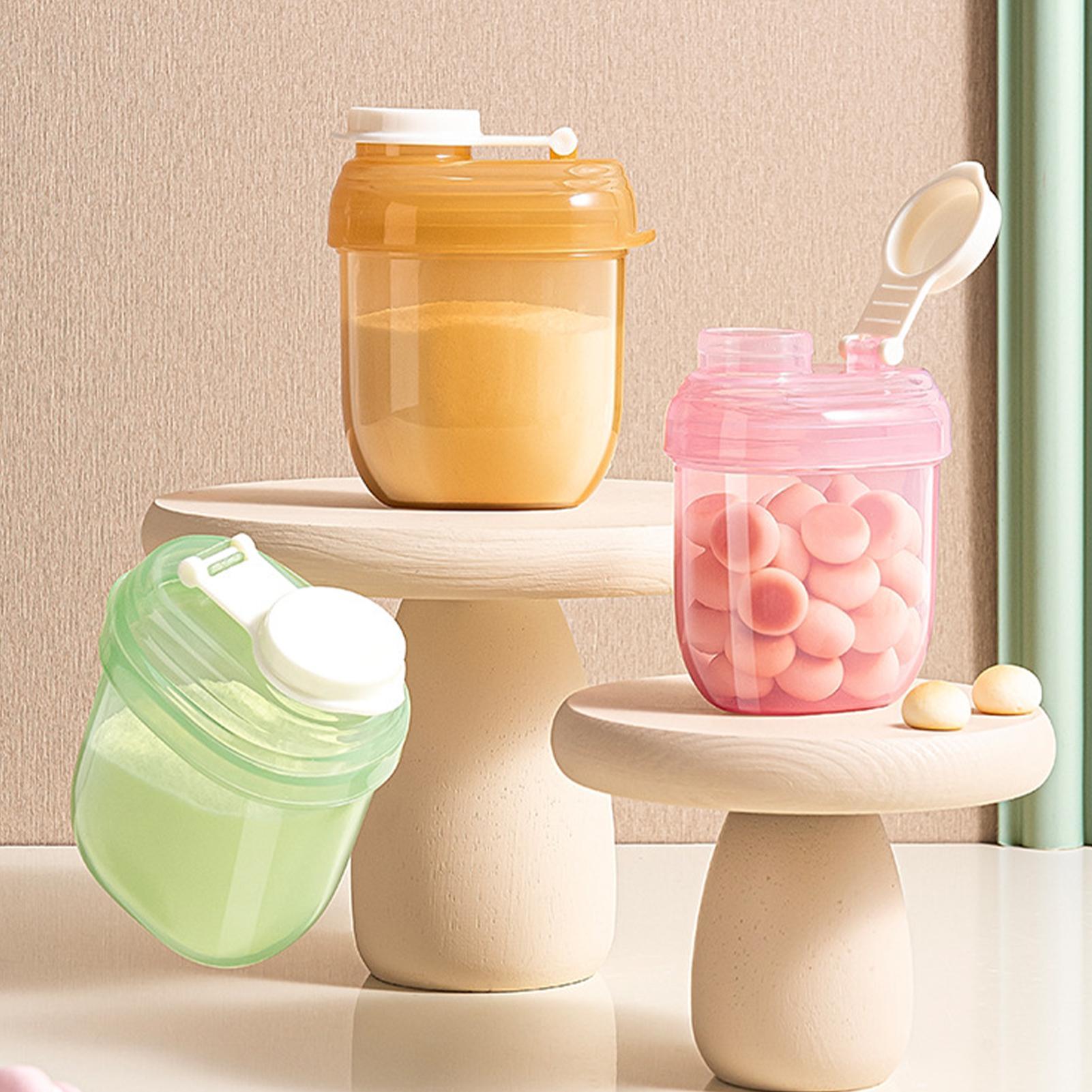Baby Food On The Go - علبة حليب أطفال محكمة الإغلاق محمولة،