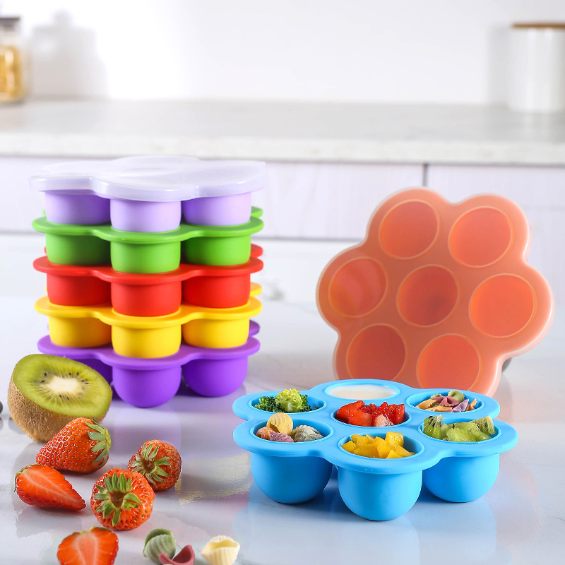 Baby Food Freezer Tray - صينية سيليكون قابلة لإعادة الاستخدام بـ