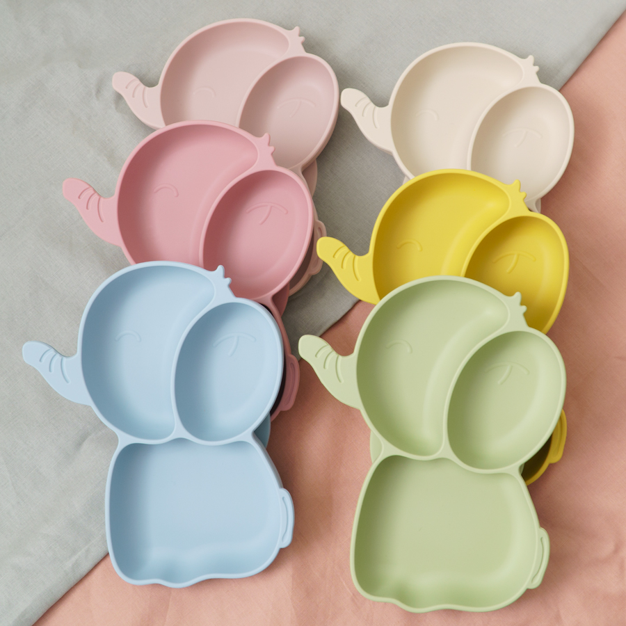 Baby Food Chart - 1 قطعة أطباق الطعام سيليكون الطفل