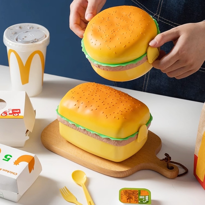 Weaning Spoon Set - همبرغر علب الاغذية طبقة مزدوجة لطيف
