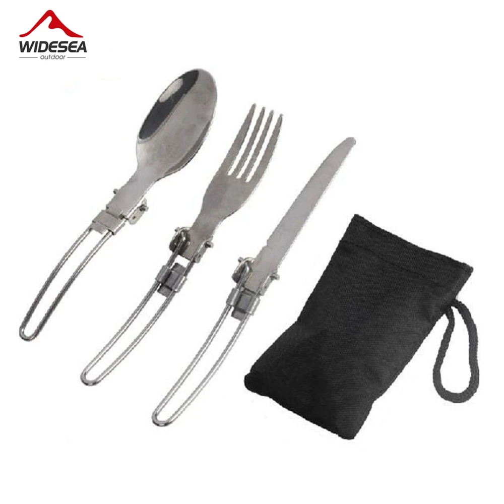 Weaning Spoon Set - 3 قطعة 1 مجموعة المحمولة التخييم