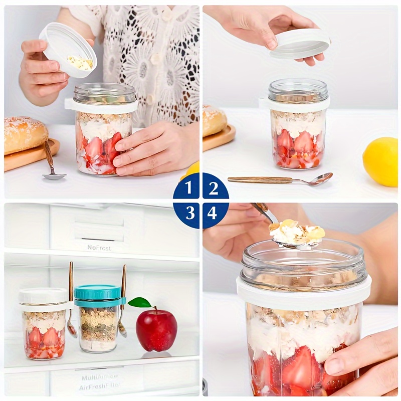 1 قطعة/2 قطعة كوب الشوفان الزج - مراجعة Baby Food Jars Glass وسعره