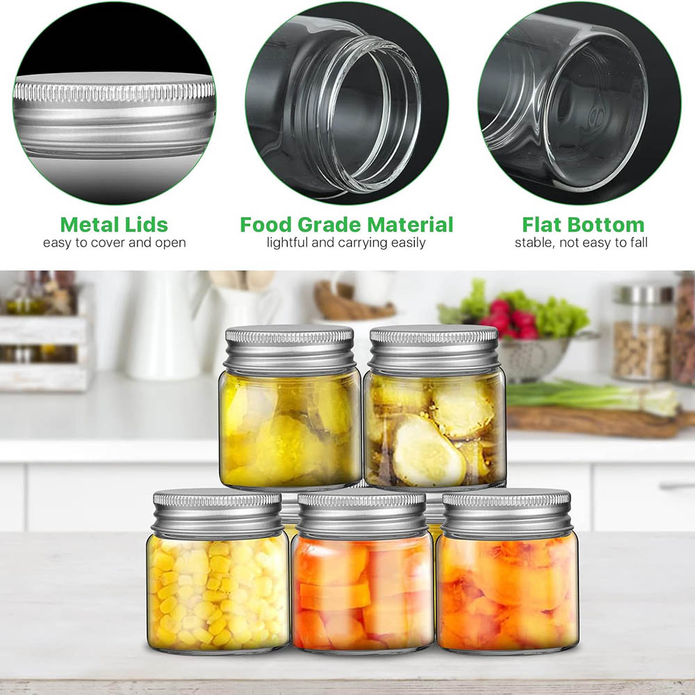 برطمانات ميسون صغيرة سعة 2 أون - مراجعة Baby Food Jars Glass وسعره