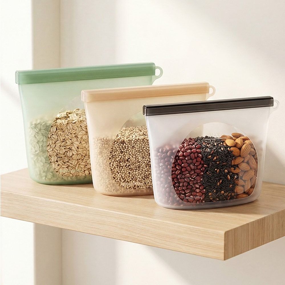 أكياس سيليكون لحفظ الطعام، مقا - مراجعة Food Pouch Reusable وسعره