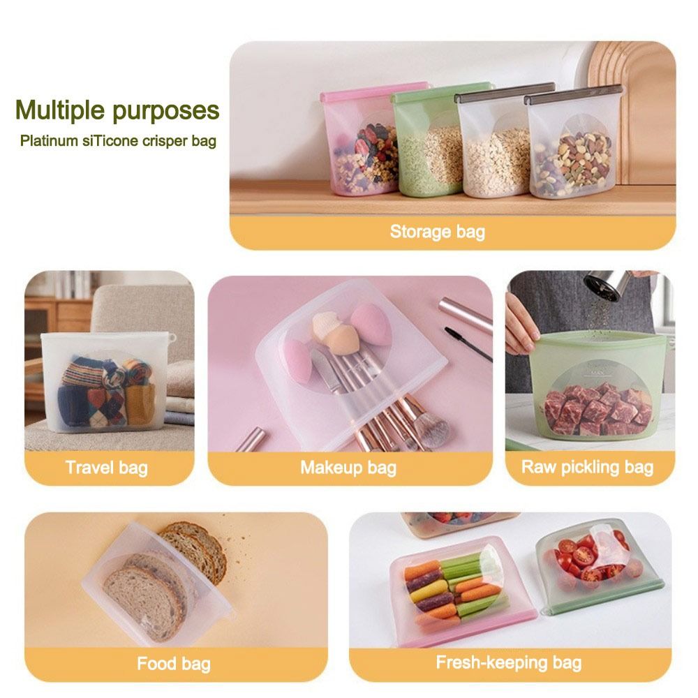 أكياس سيليكون لحفظ الطعام، مقا - مراجعة Food Pouch Reusable وسعره