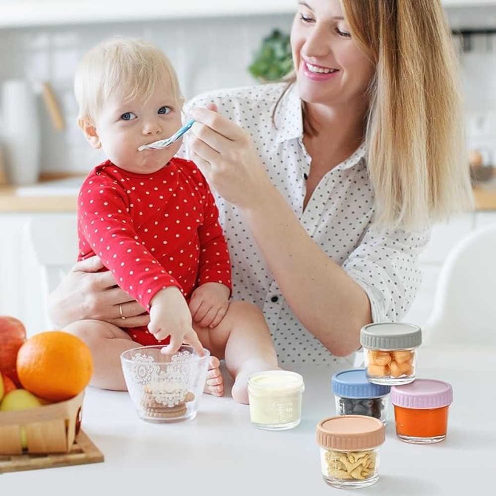 6 قطعة جرة ميسون الزجاج جرة أغ - مراجعة Baby Food Jars Glass وسعره