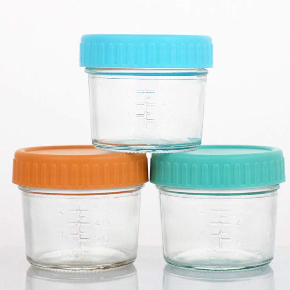 6 قطع من أوعية زجاجية متعددة ا - مراجعة Baby Food Jars Glass وسعره