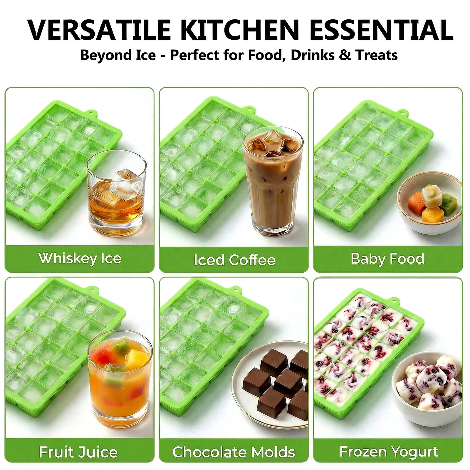 قالب سيليكون لصنع مكعبات الثلج - مراجعة Baby Food Freezer Tray وسعره