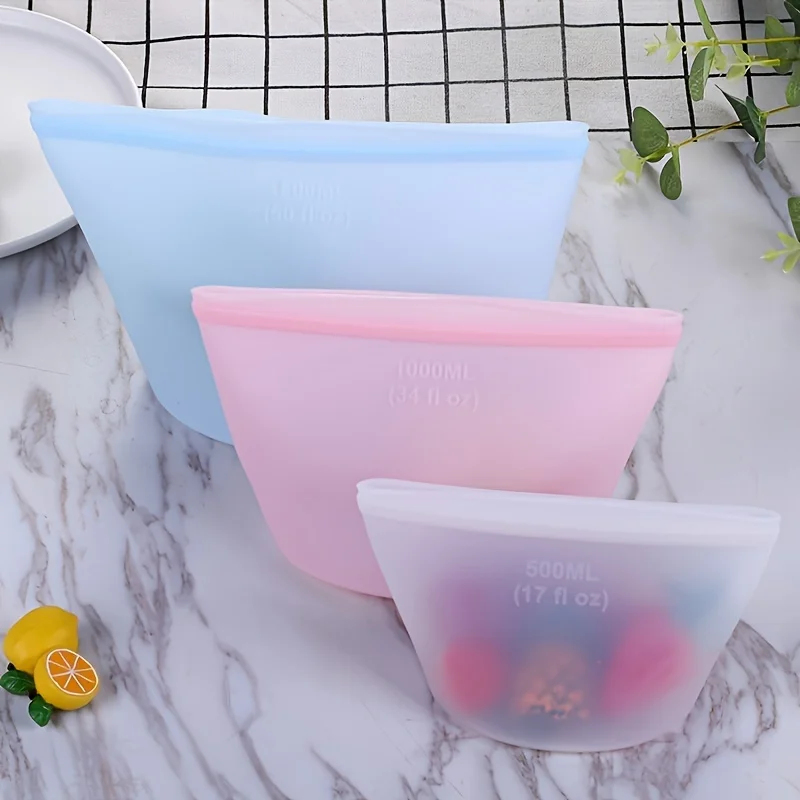 أكياس تخزين سيليكون قابلة لإعا - مراجعة Food Pouch Reusable وسعره