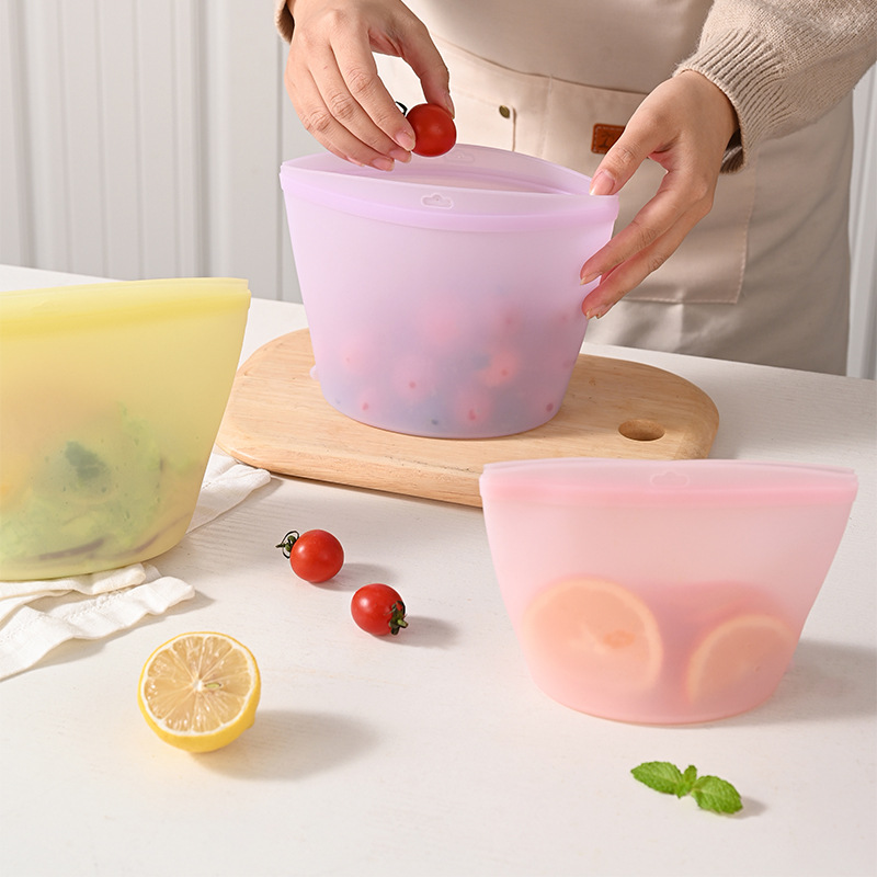 حقيبة تخزين سيليكون ذاتية الإغ - مراجعة Food Pouch Reusable وسعره