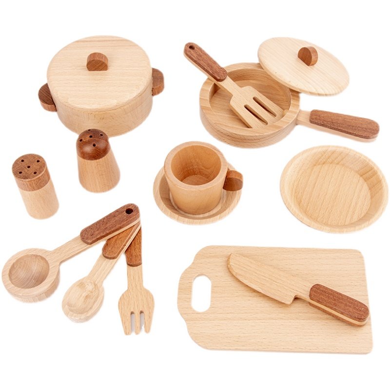 مجموعة ألعاب مطبخ خشبية للأطفا - مراجعة Baby Food Cooking Set وسعره