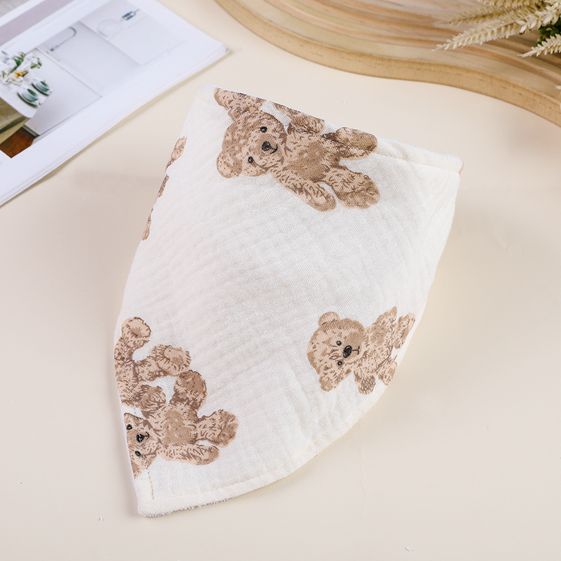 طفل مرايل قطن مثلث منشفة لعاب  - مراجعة Baby Food Apron وسعره