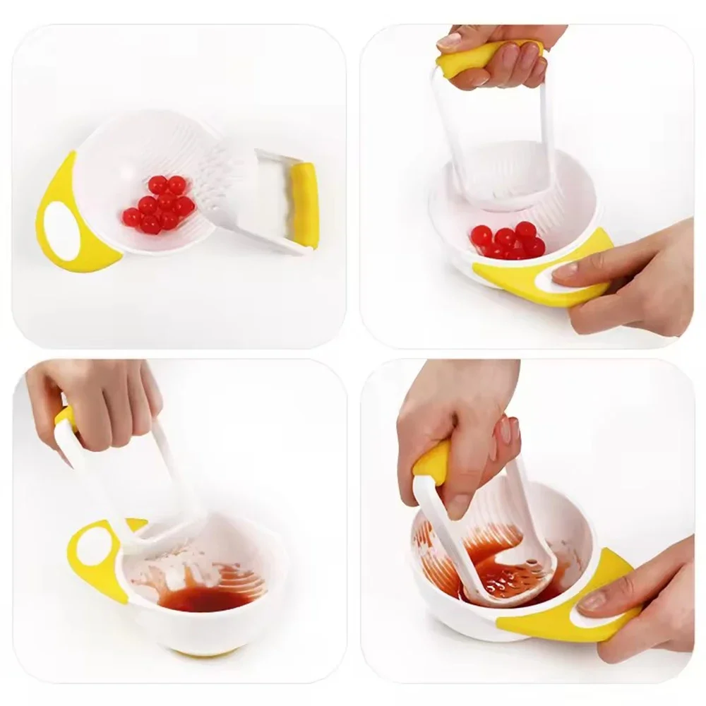 وعاء هراسة الهريس وتقديم مكون  - مراجعة Baby Food Masher وسعره