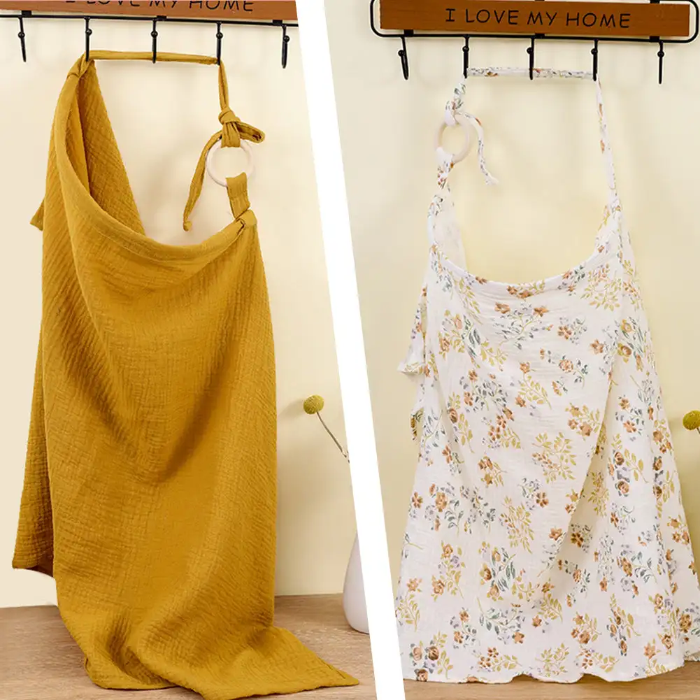 غطاء رضاعة للأطفال من القطن، غ - مراجعة Baby Food Apron وسعره