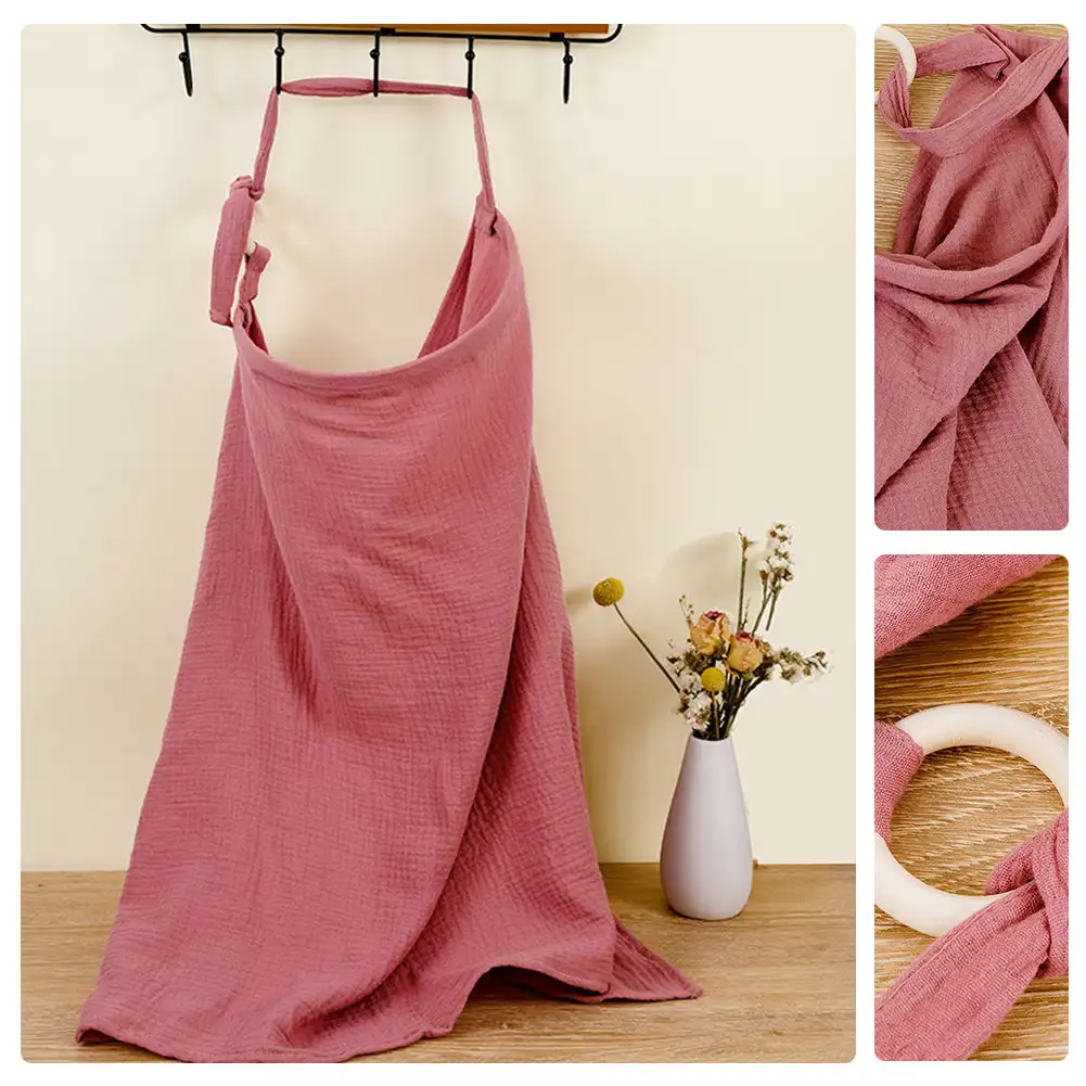 غطاء رضاعة للأطفال من القطن، غ - مراجعة Baby Food Apron وسعره
