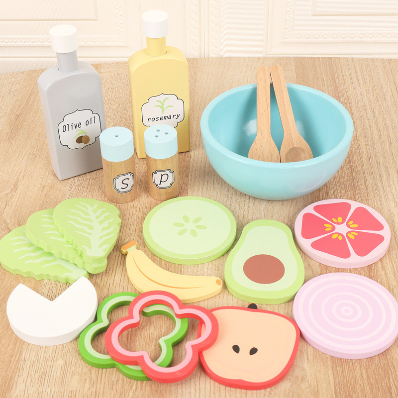 خشبية التظاهر اللعب الغذاء الم - مراجعة Baby Food Cooking Set وسعره
