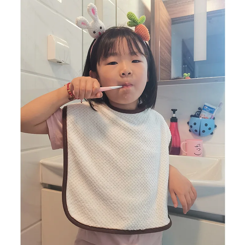 طفل منشفة لعاب الأطفال مقاوم ل - مراجعة Baby Food Apron وسعره