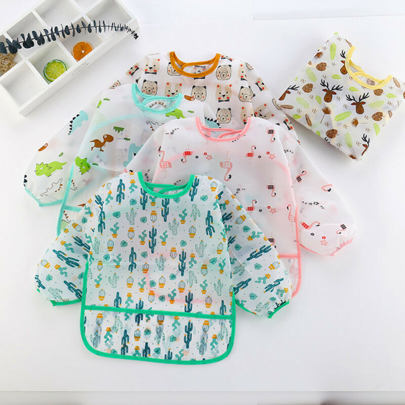مريلة أطفال جديدة لطيفة للأطفا - مراجعة Baby Food Apron وسعره