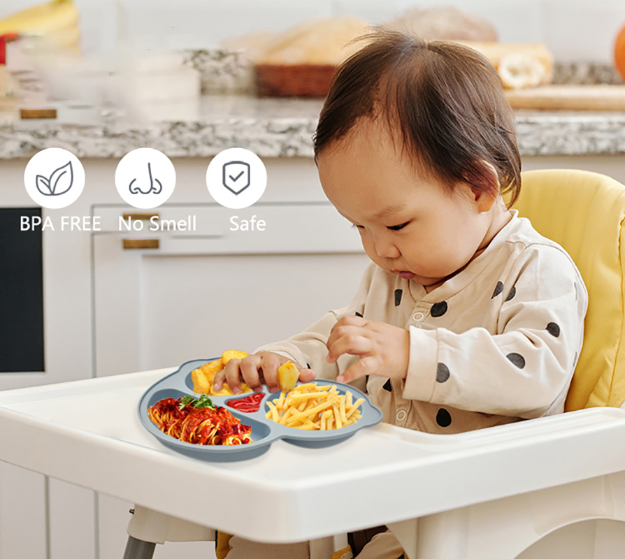 طفل آمن مصاصة سيليكون طبق الطع - مراجعة Baby Food Chart وسعره