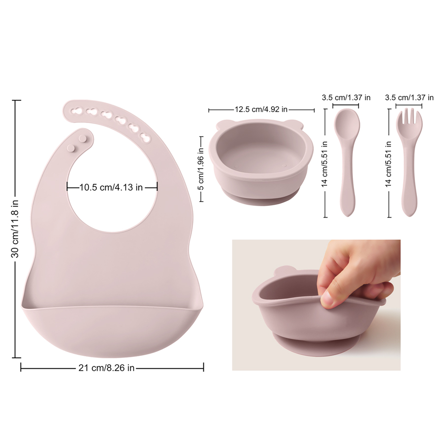 أدوات مائدة من السيليكون للأطف - مراجعة Baby Food Menu وسعره