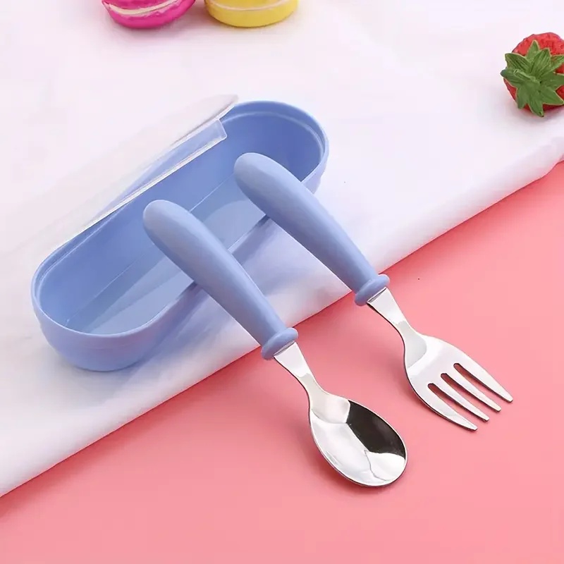 مجموعة من 2 أدوات مائدة للأطفا - مراجعة Weaning Spoon Set وسعره